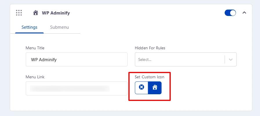 Set custom icon