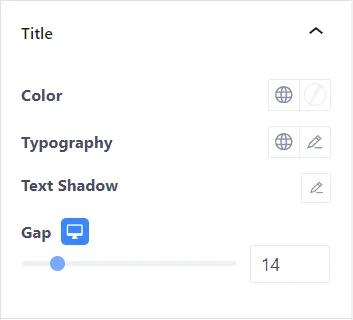 Title style options