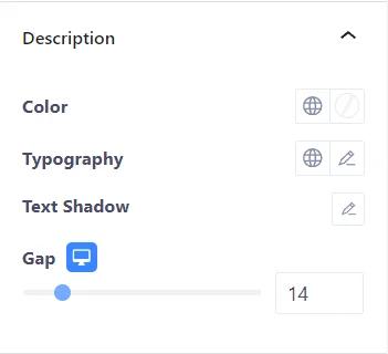 Description style options